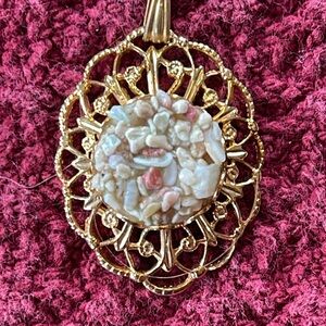 Vintage Estate Gold Pendant Necklace